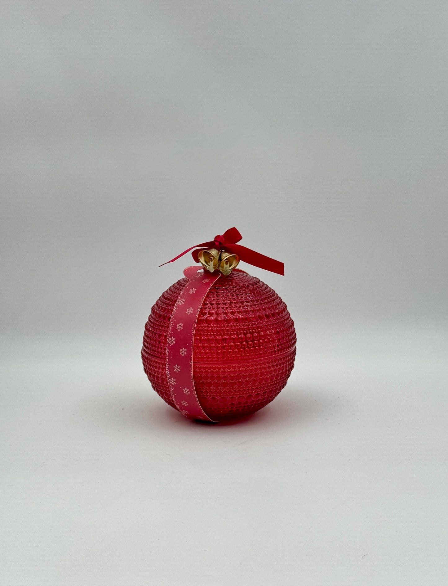 Christmas Holiday Glass Ornament Candle – Red, Wild Berry