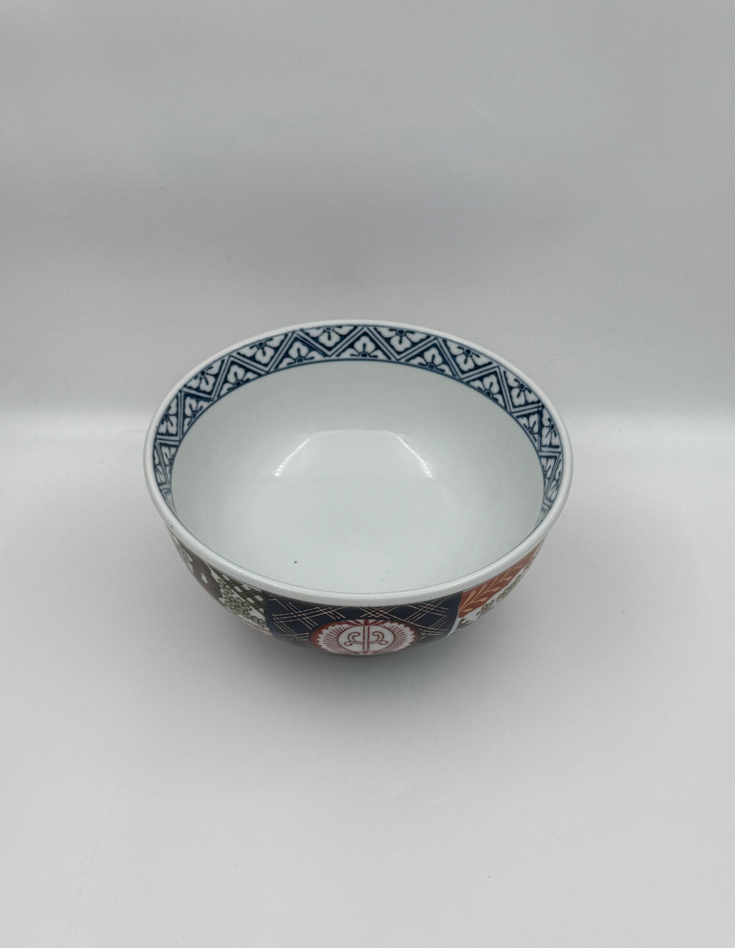 Japanese Nishiki Sakura Bowl – Imari Colors with Cherry Blossom Motif
