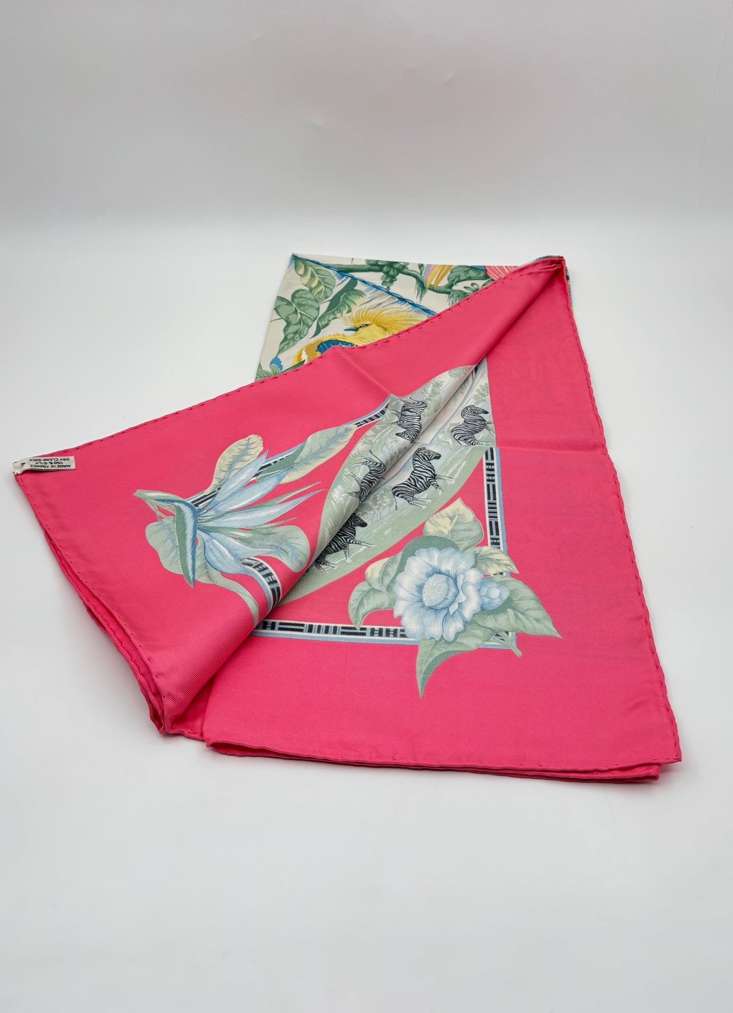 Hermès “Tropiques” Silk Scarf – 90 cm – Laurence Bourthoumieux, 1987