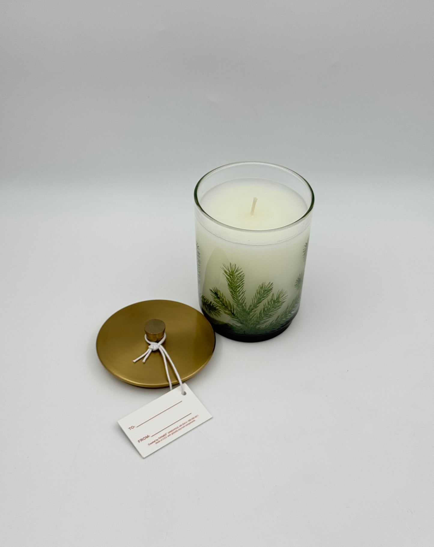 Thymes Frasier Fir Heritage Medium Pine Needle Luminary Candle – 11 oz