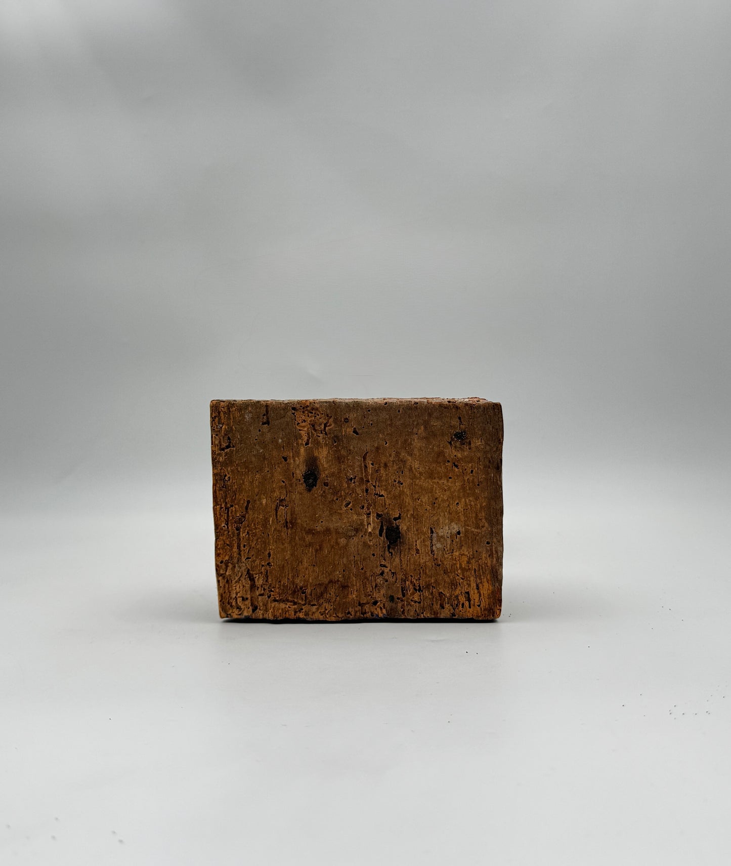 Antique Hand-Carved Wood Santos Archangel Religious Figure