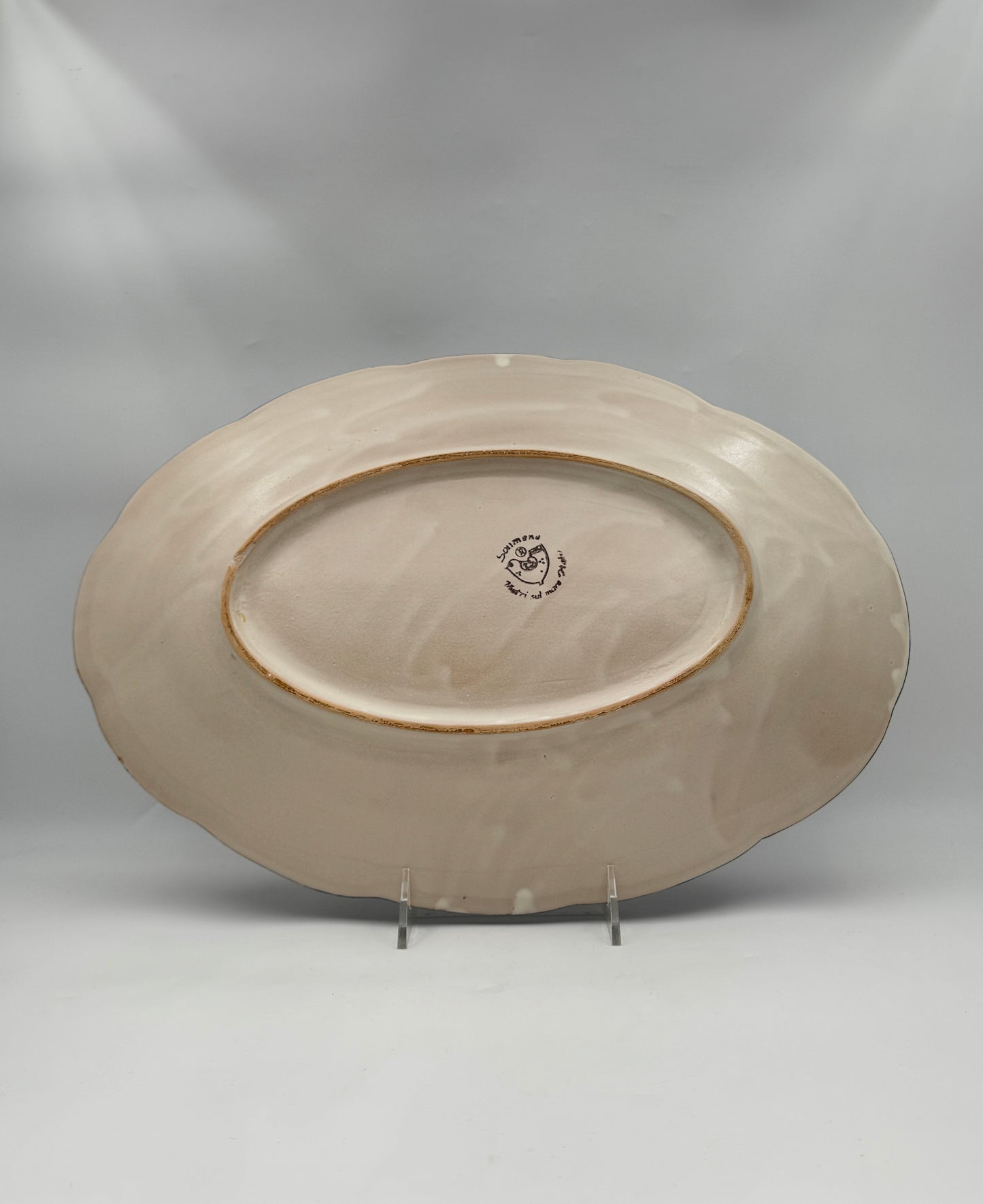 Ceramica Artistica Solimene Hand-Painted Earthenware Platter – Italy 