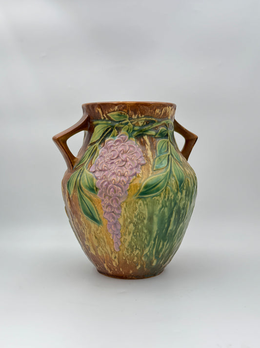 Roseville Pottery Wisteria Vase with Handles