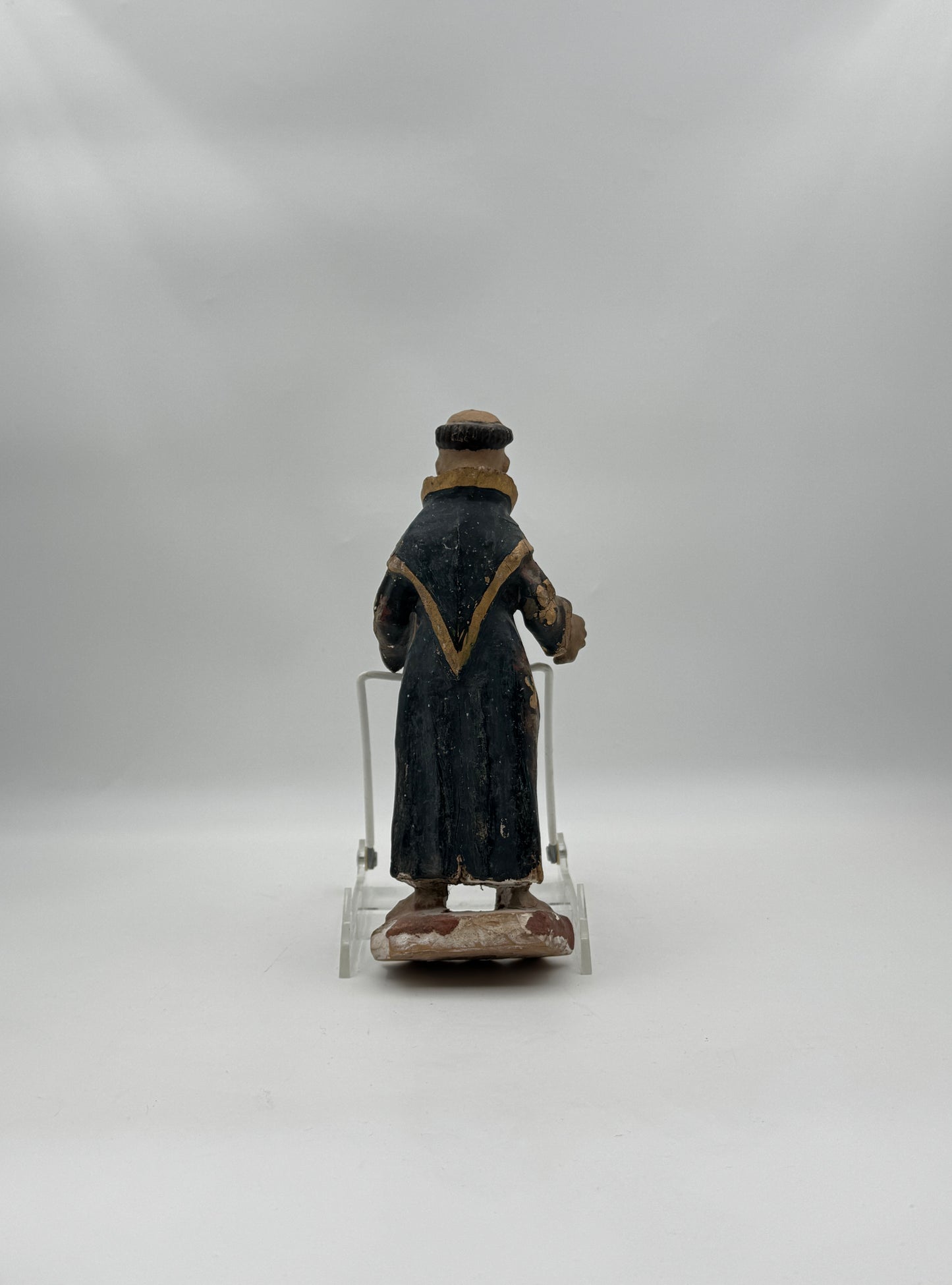 Antique Hand-Carved Santos Figure of St. Anthony of Padua