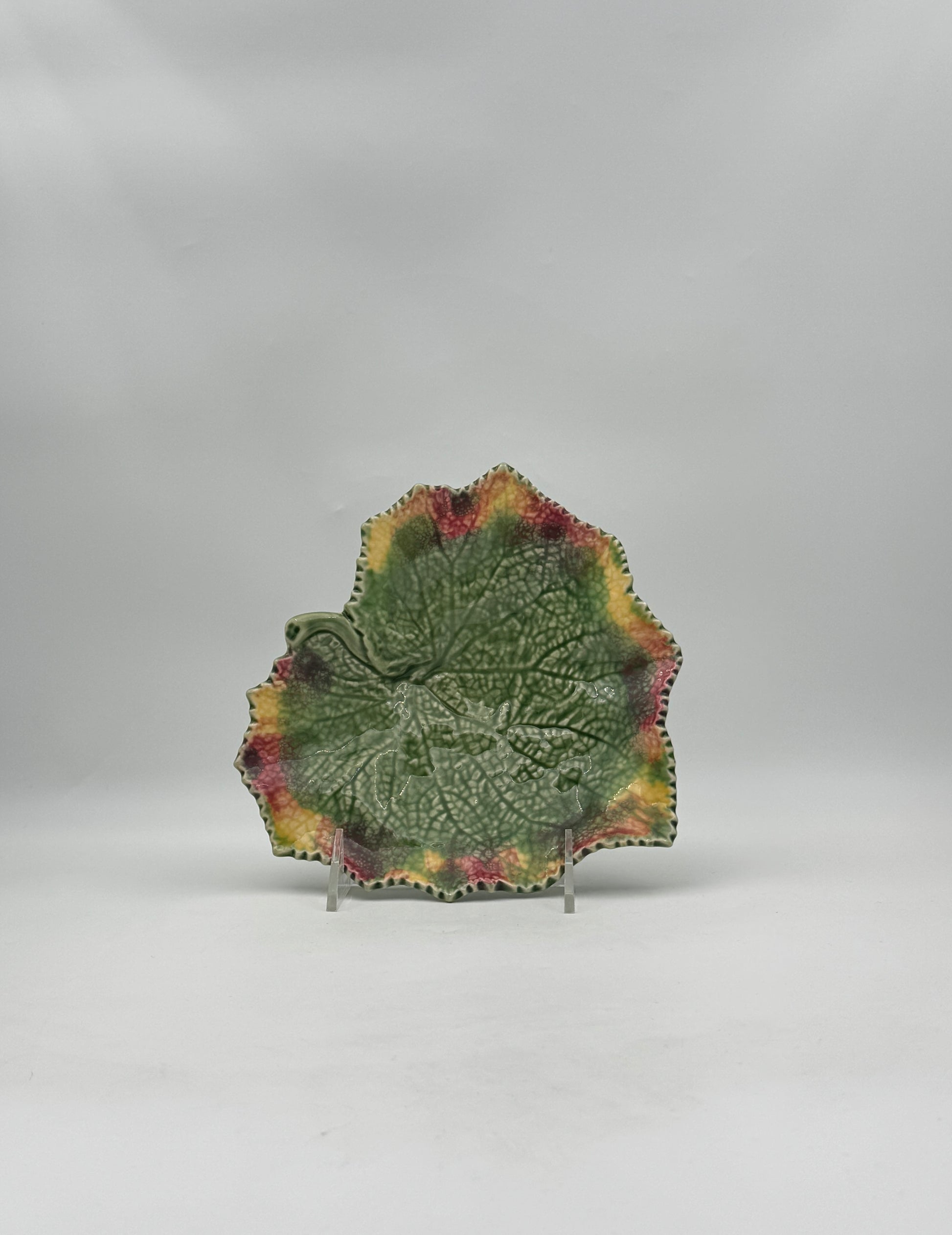 Set of 5 Bordallo Pinheiro Grape Leaf Plates – Made in Portugal