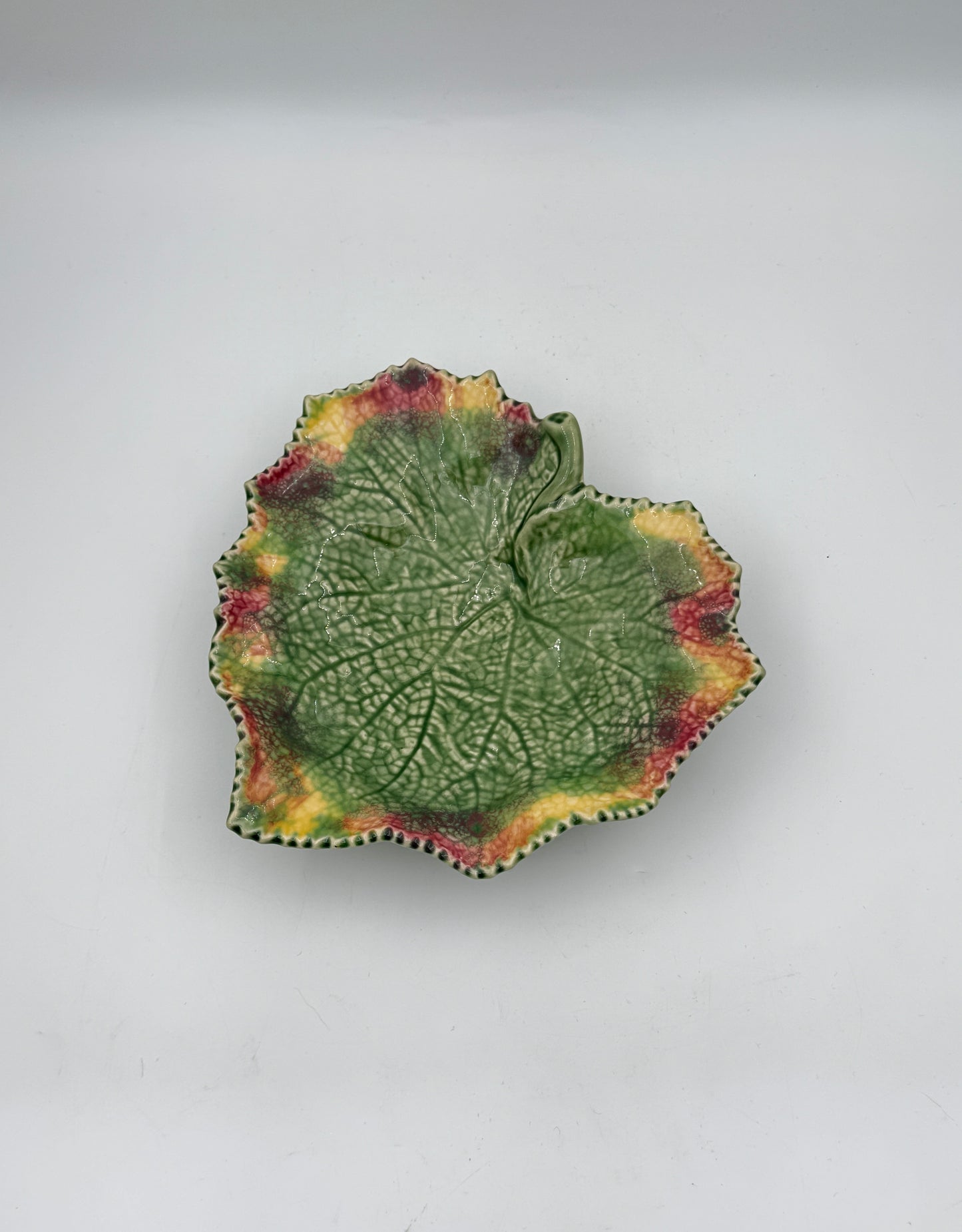 Set of 5 Bordallo Pinheiro Grape Leaf Plates – Made in Portugal