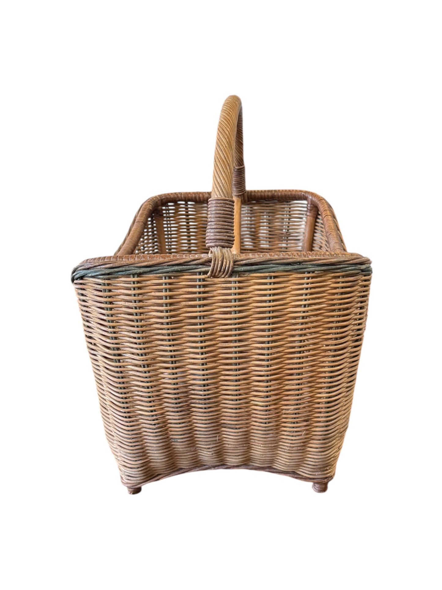 Vintage Wicker Harvest / Magazine Basket
