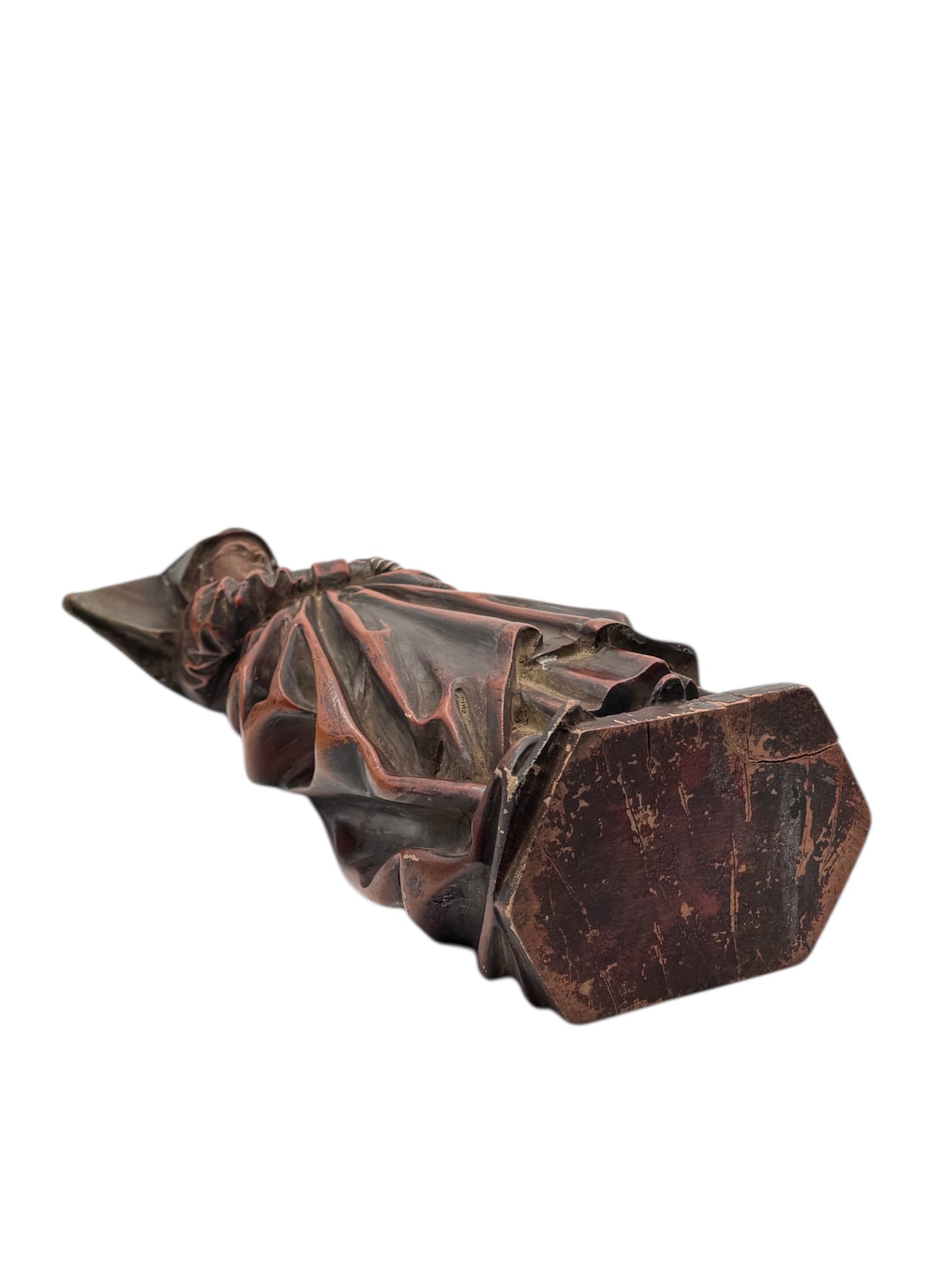 Polychrome Painted Continental Wood Figure – Mary of Burgundy Style