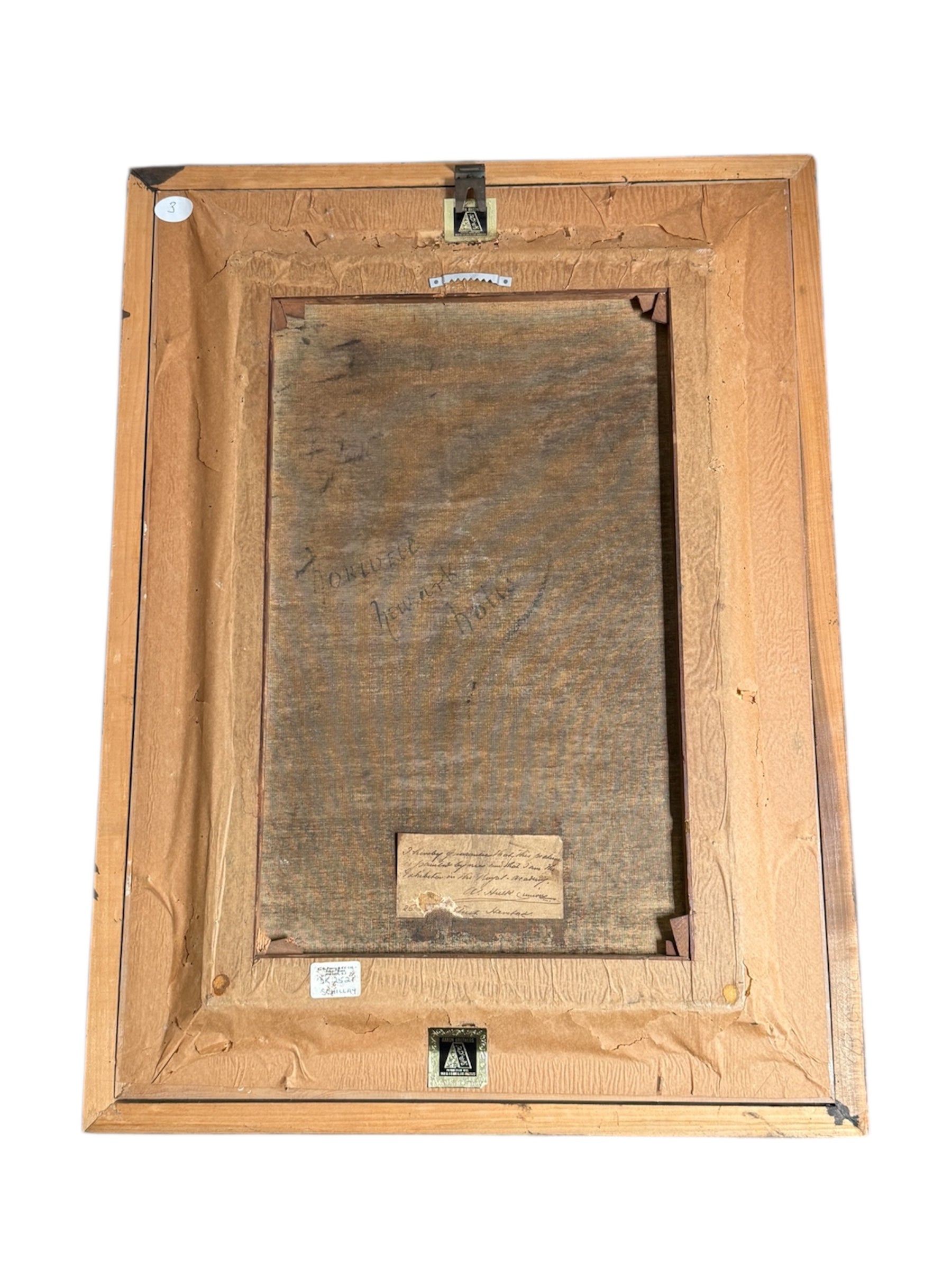 River Landscape by Abraham Hulk II – 19th C. Dutch-British Painting