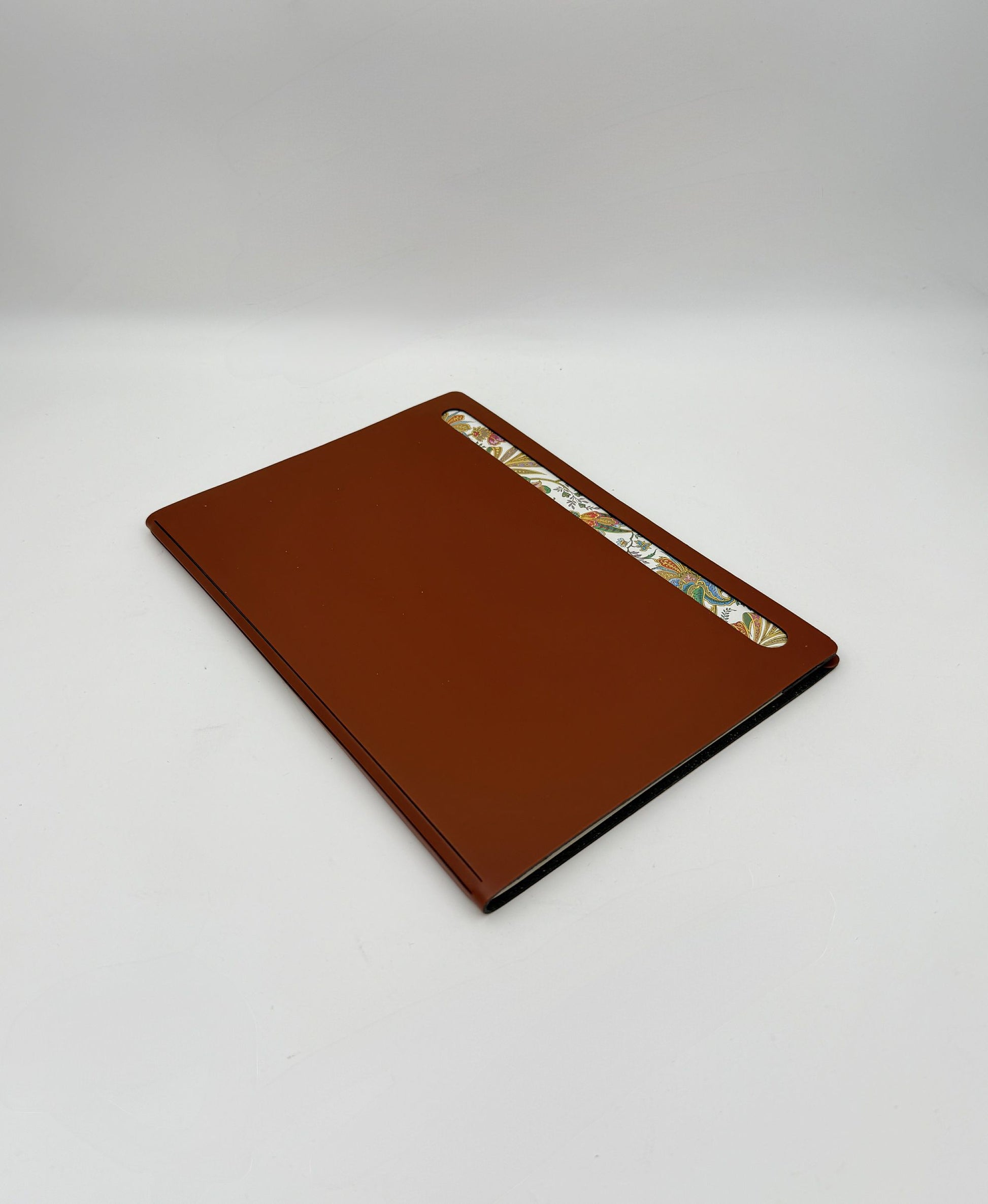 Premium A5 Leather Journal and Brown Notepad in Cipro Design Style