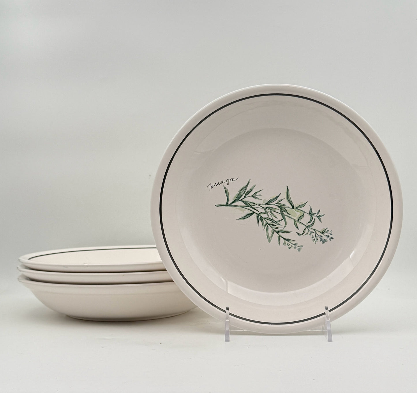 Williams Sonoma Herb Pasta Bowls- Set Of 4
