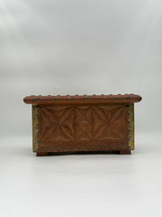 Carved Wood Trinket Or Jewelry Box