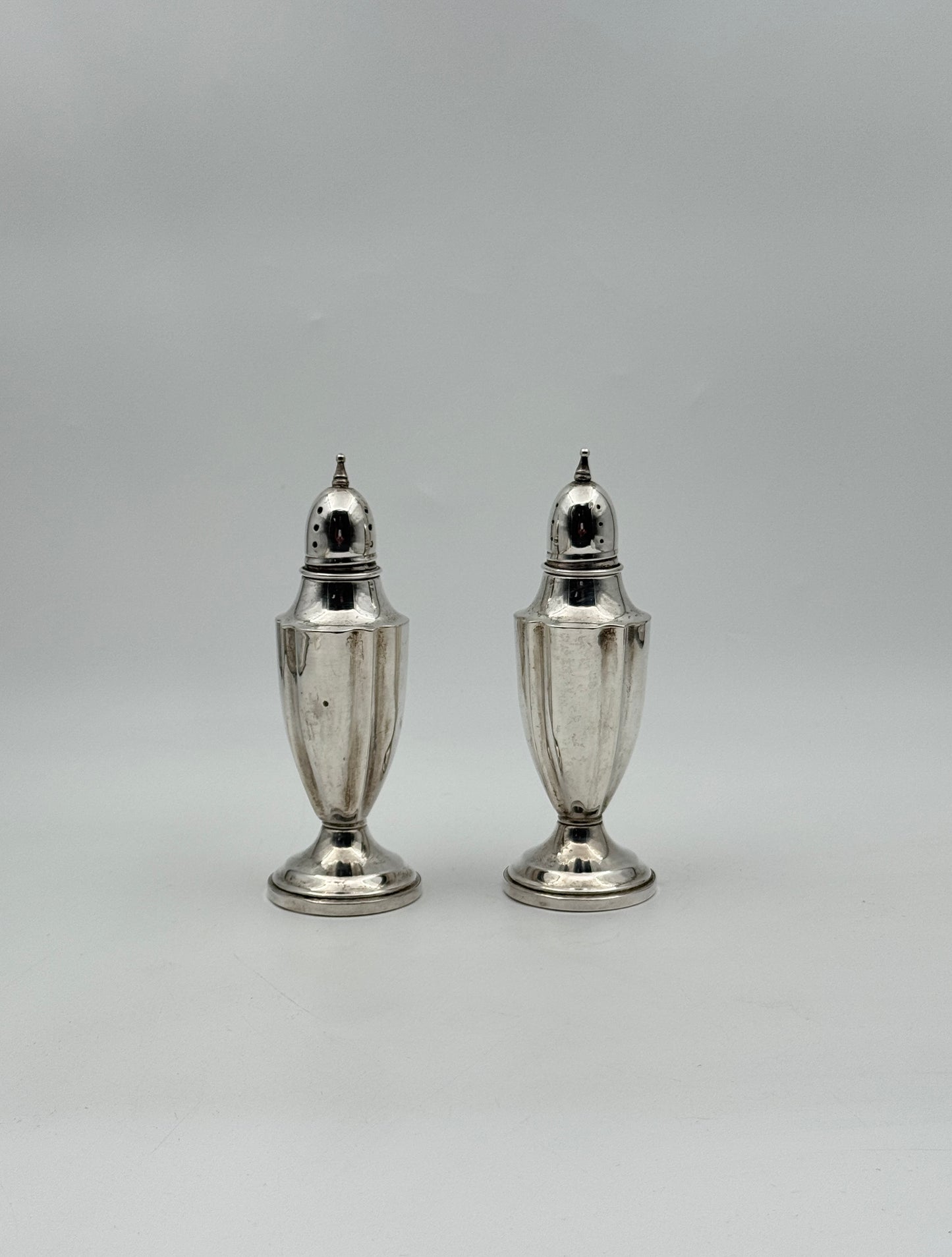 Sterling Silver Weighted Salt & Pepper Shakers