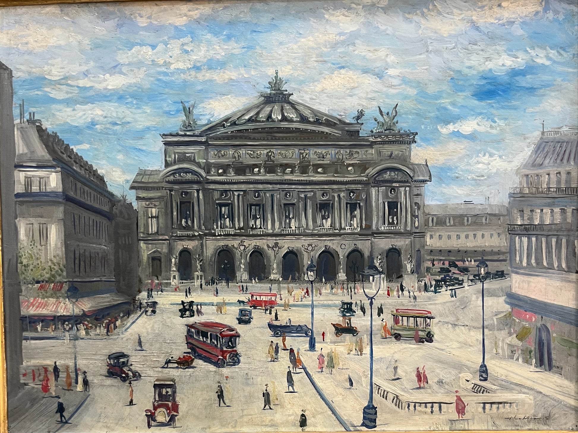 John Morris Paris Opera House Oil Painting – L’Opéra de Paris Art