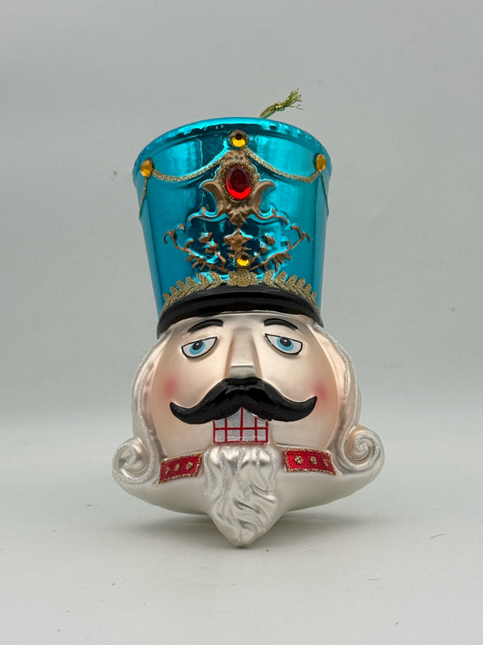 Blue Christmas Nutcracker Ornament