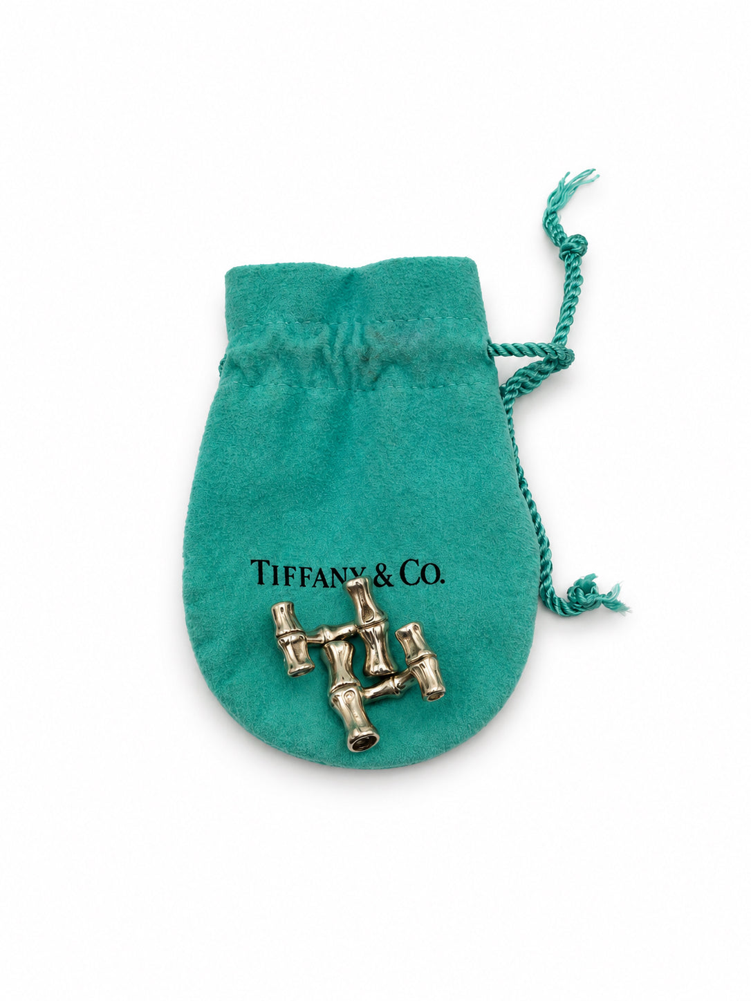 Tiffany & Co Sterling Silver Bamboo Cuffliinks