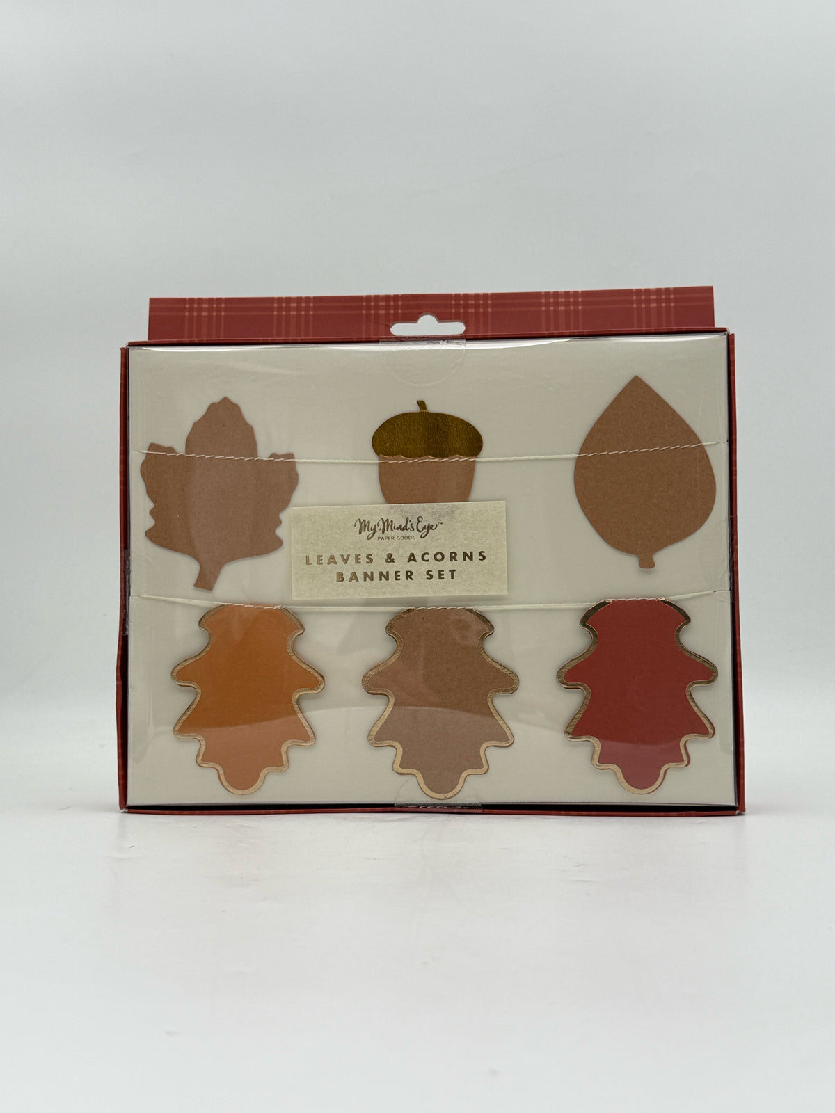 Thanksgiving Harvest Leaves And Acorns Banner