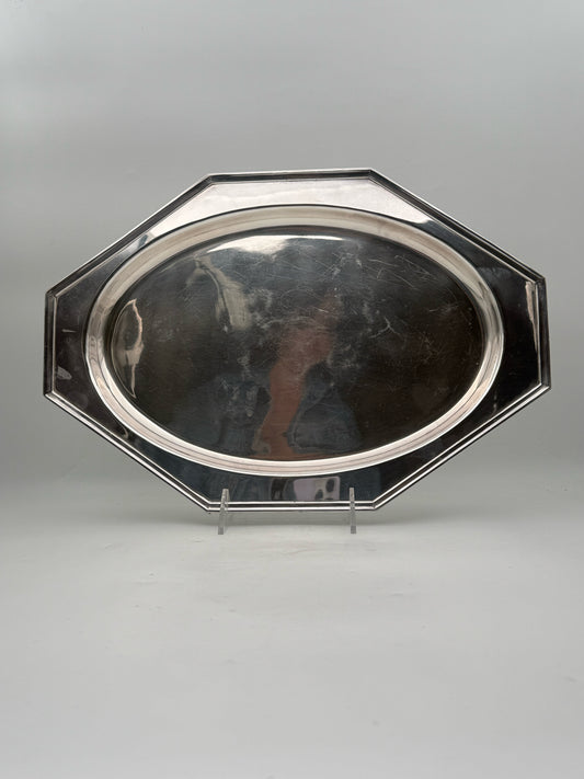 Sheffield Octagonal Silverplate Platter