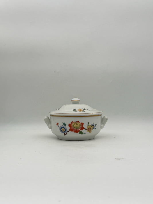 Apilco Covered Floral Dish Made In France