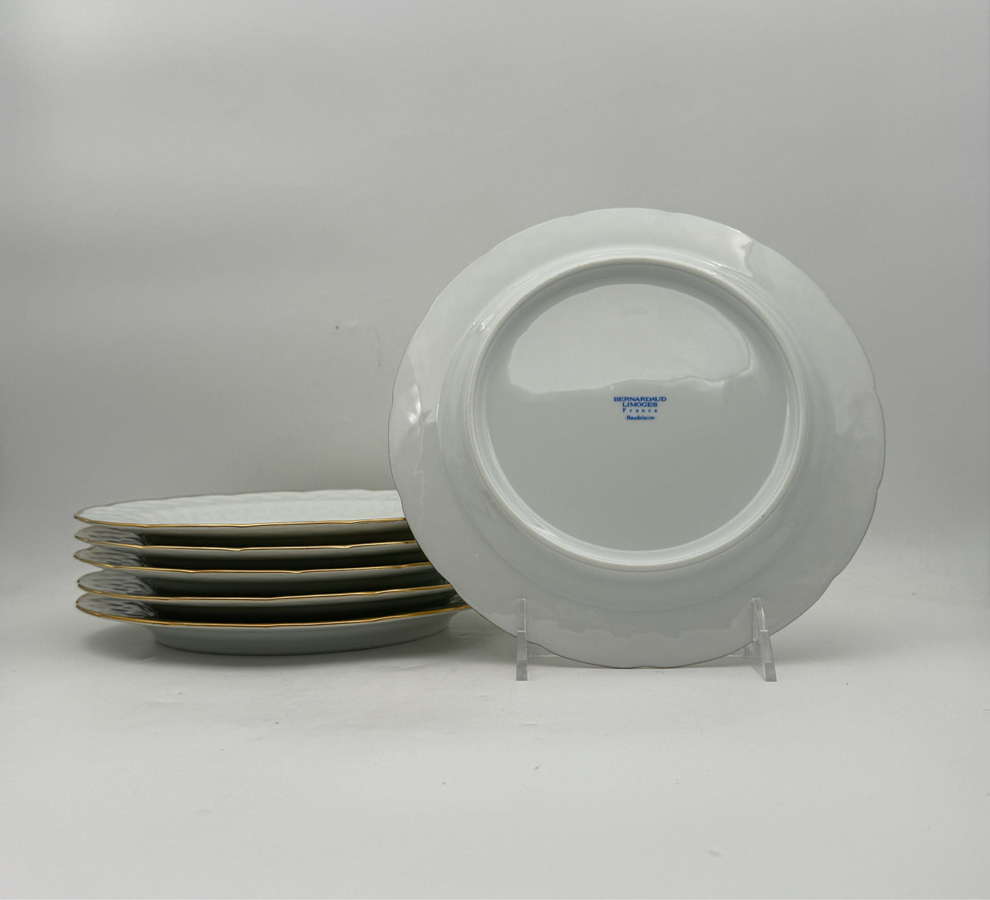 Bernardaud Baudelaire Luncheon Plates- Set Of 8