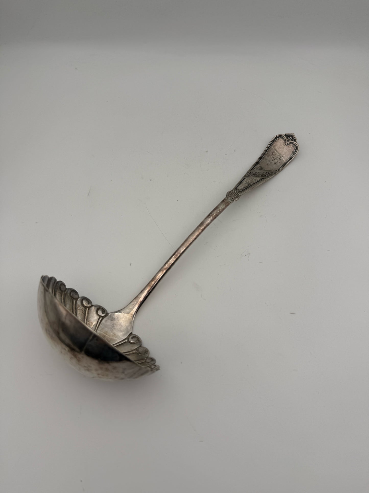 Silverplate Ladle With "B" Monogram
