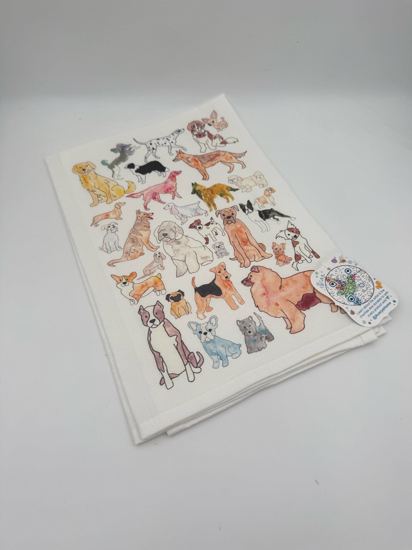 Avery's Home Dog Breeds Decorative Towel