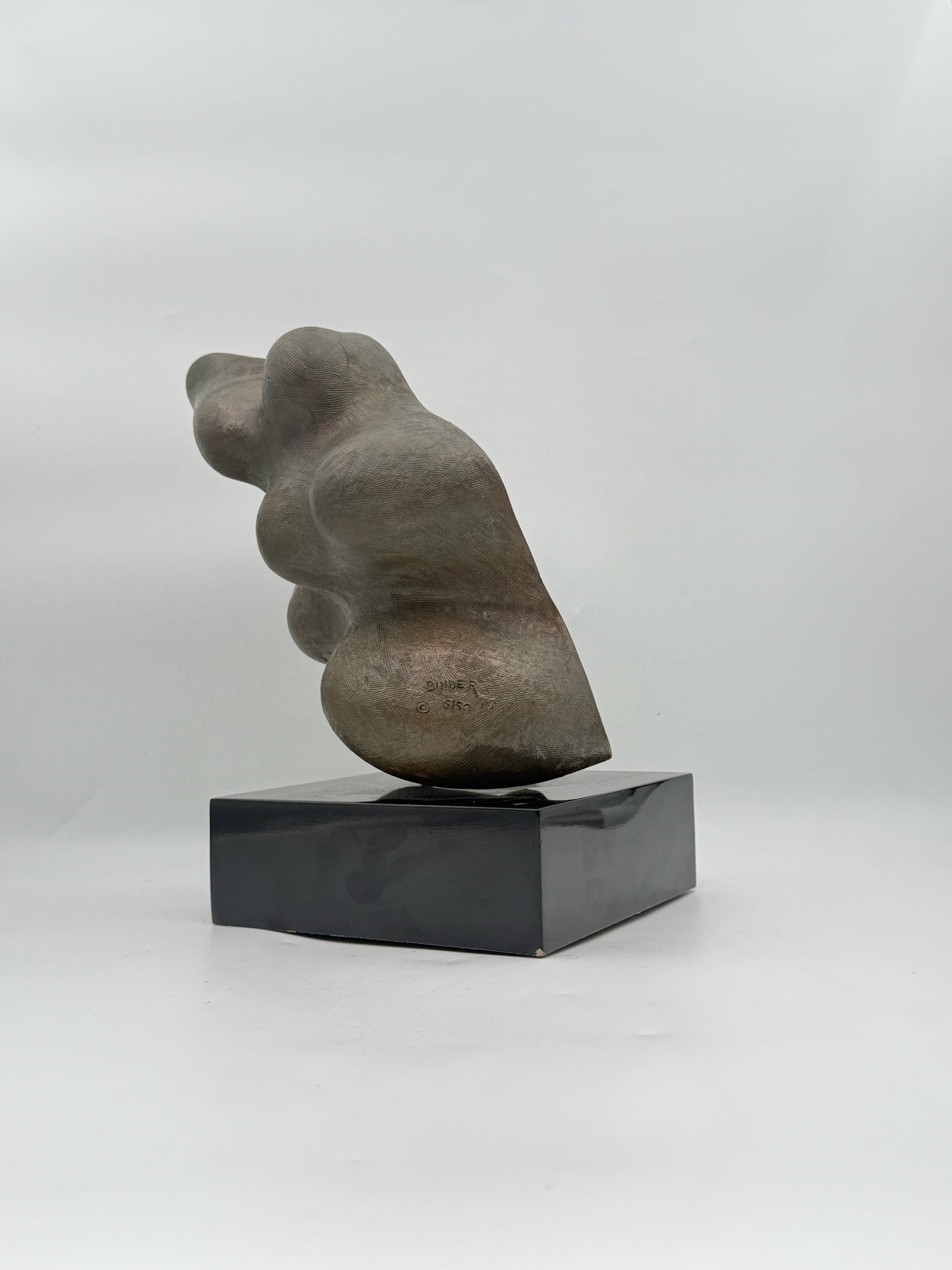 Erwin Binder Bronze Sculpture On Rotating Plinth