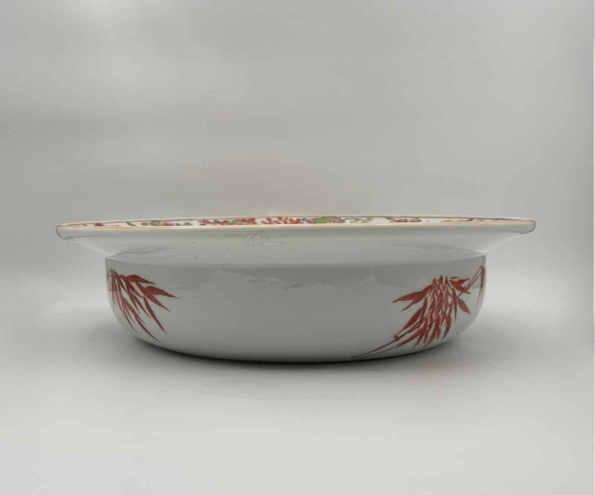 Large Chinese Famille Rose Rimmed Basin Bowl