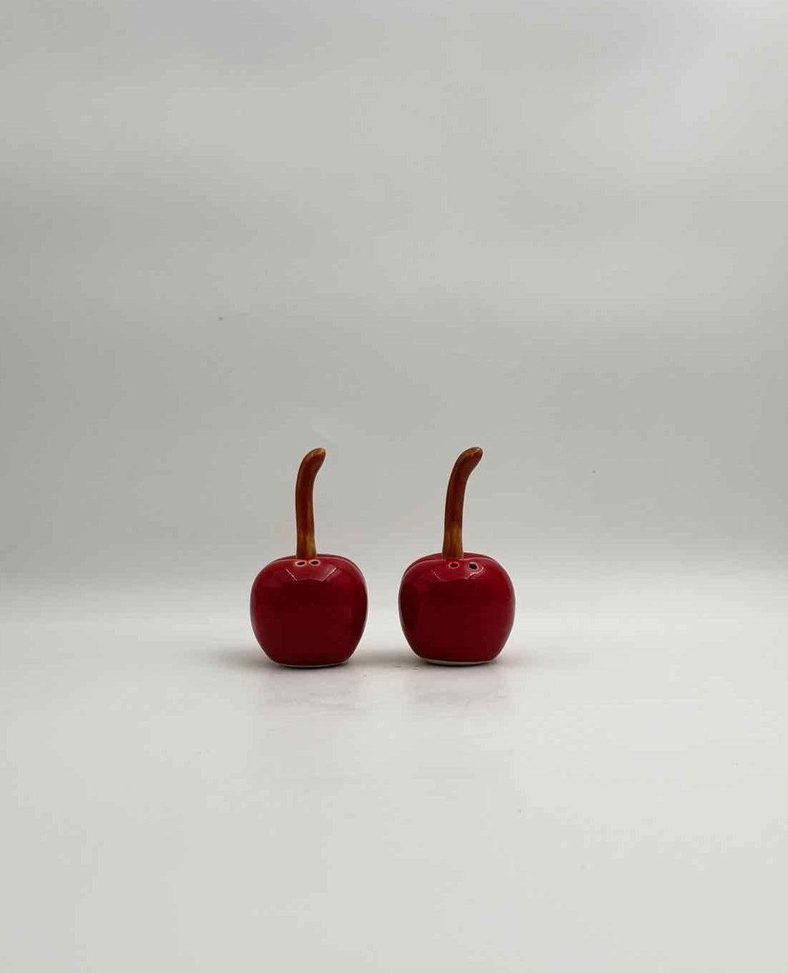 Cherry Salt Pepper Shakers Set Fruit Kitchen Decor Collectible