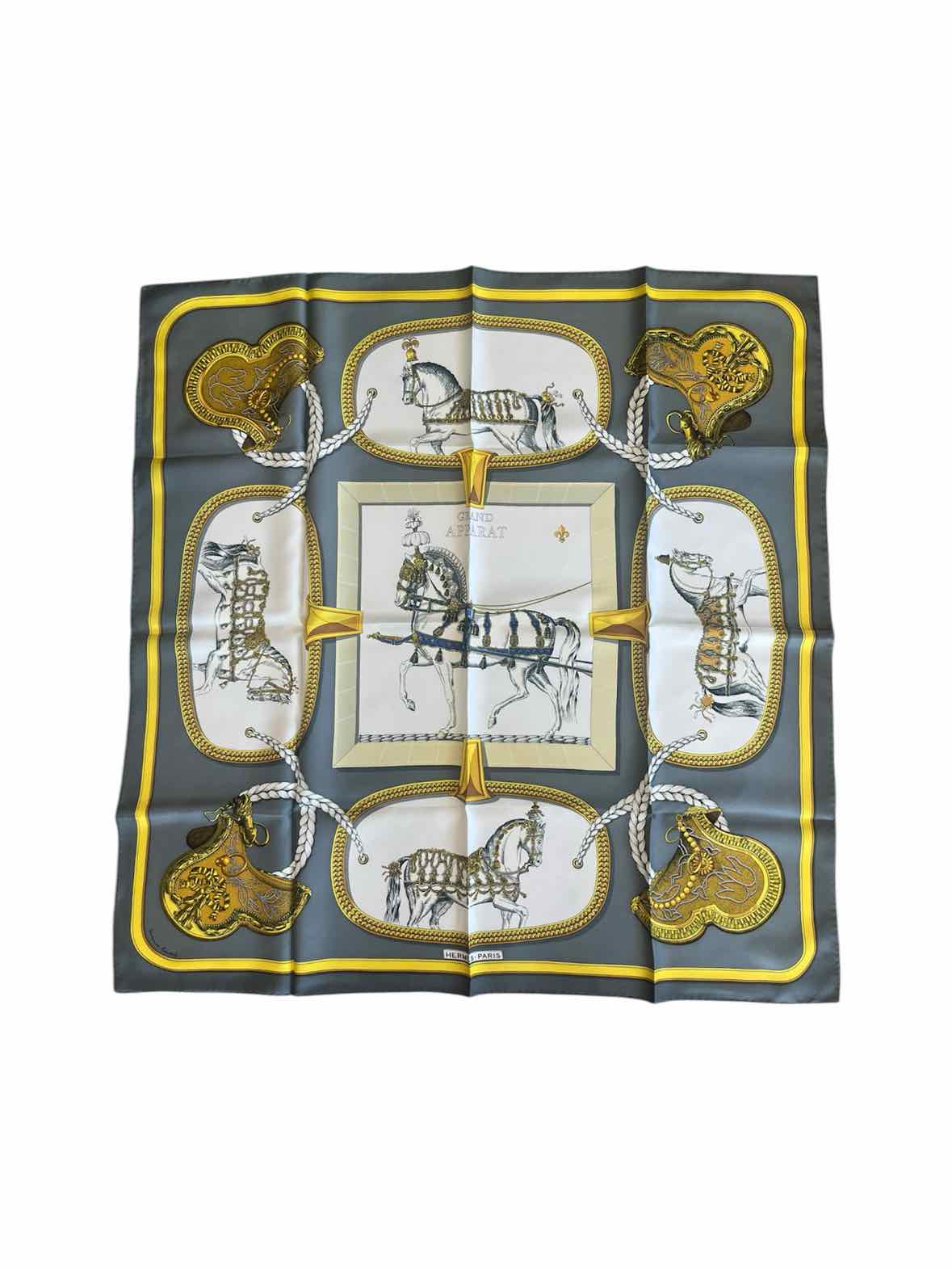 Hermes "Grand Apparat" Scarf By Jacques Eudel