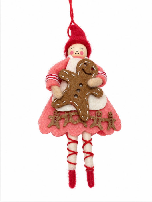 Pixie ornament-Gingerbread