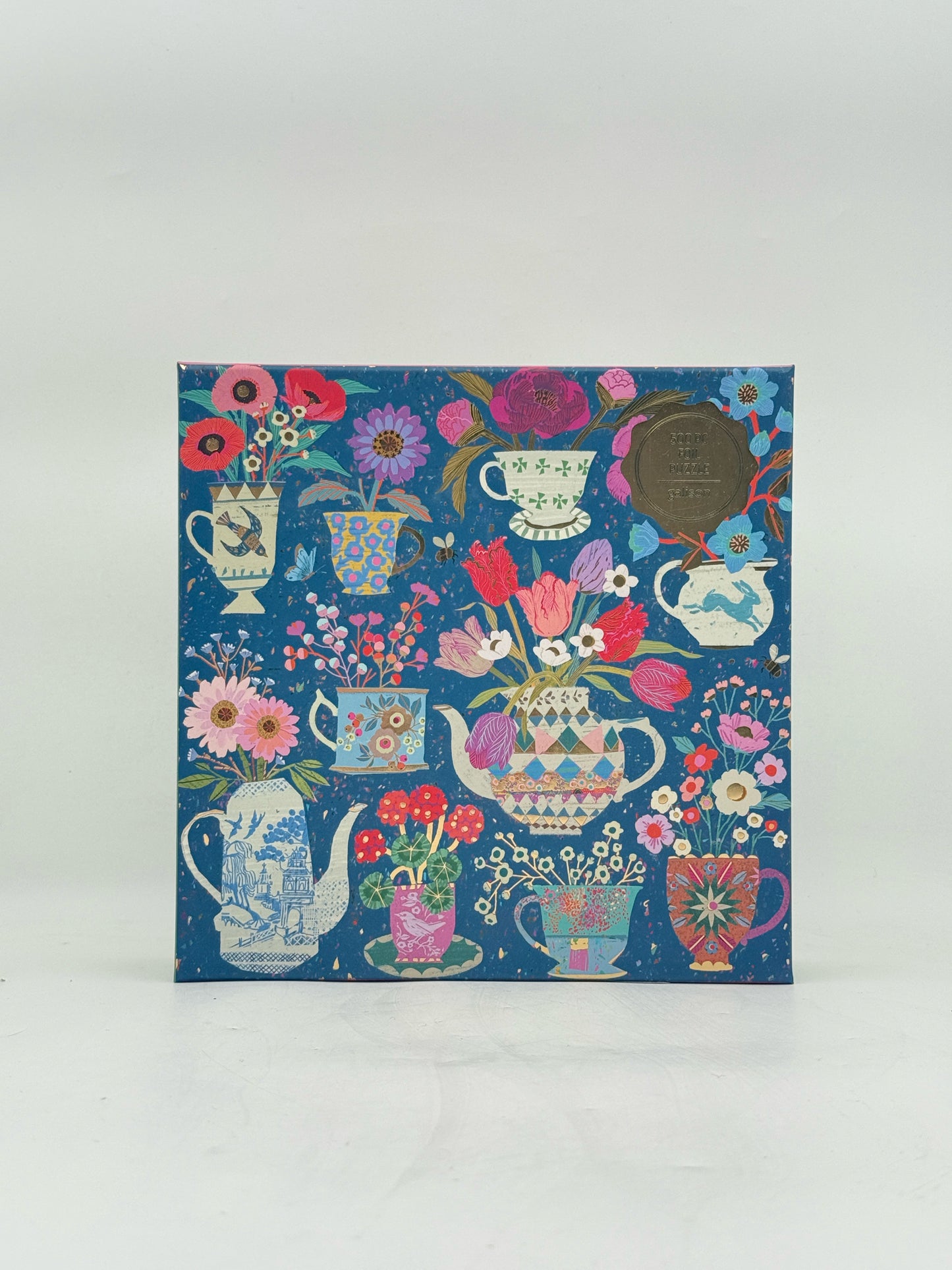 Potted Teacups 500 Piece Foil Puzzle