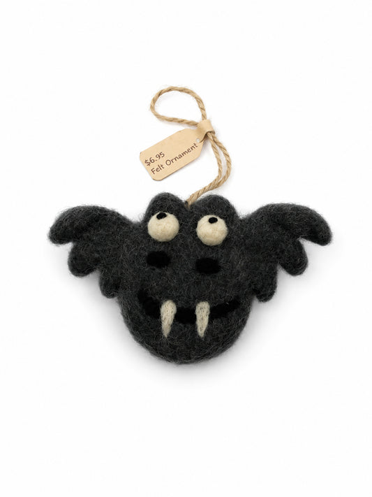 Wool Halloween Bat Ornament