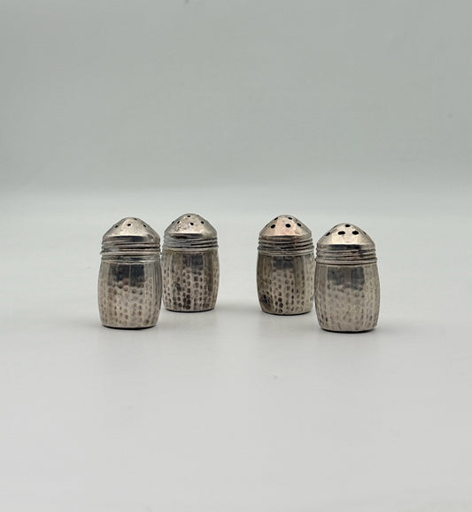 2 Sets Of Sterling Silver Salt And Pepper Shakers