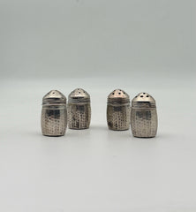 2 Sets Of Sterling Silver Salt And Pepper Shakers