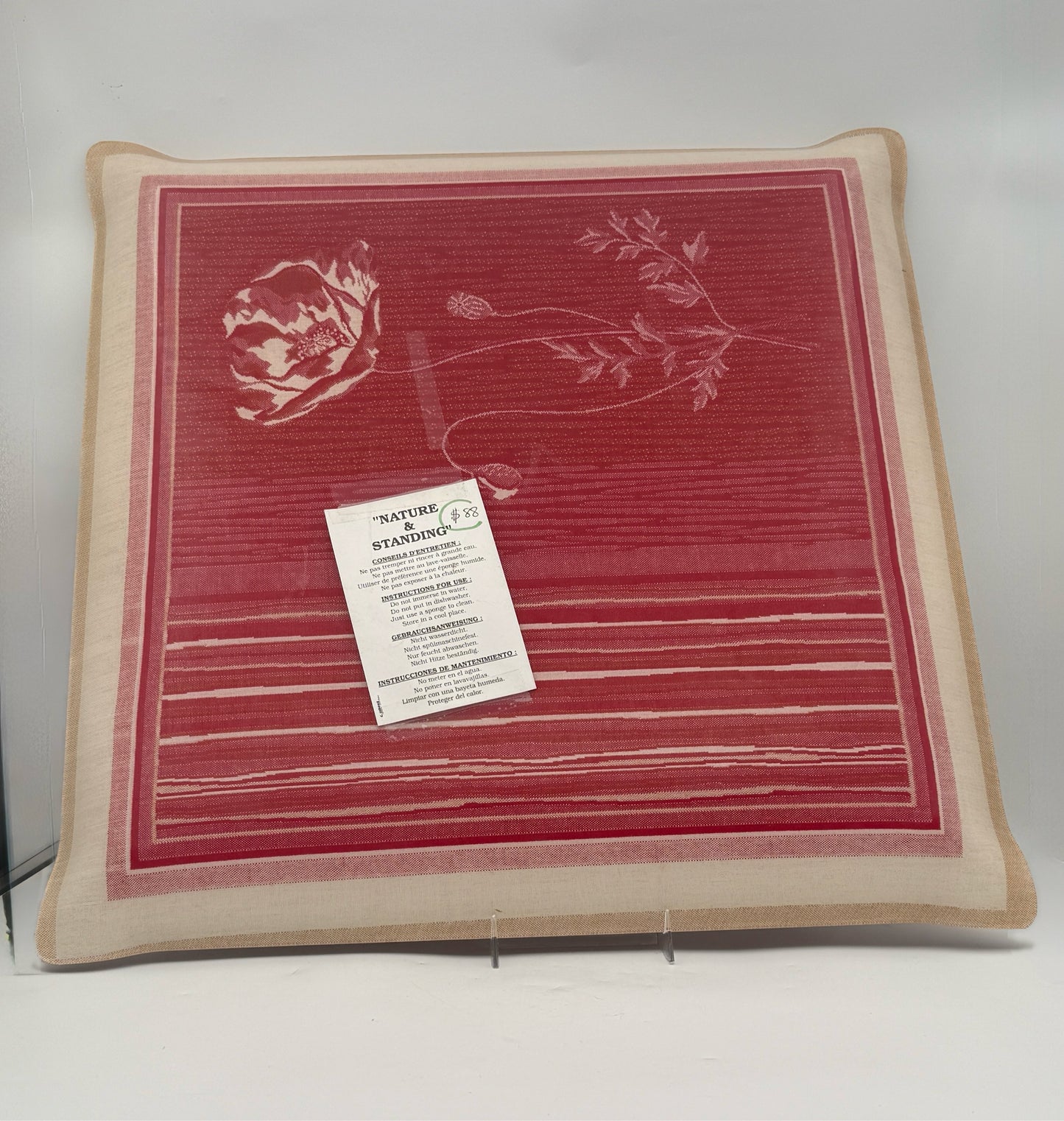 Large Square Melamine Poppy Tray
