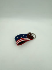 Needlepoint Keychain- American Flag