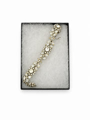 Vintage Ciner Silver Tone Rhinestone Bracelet
