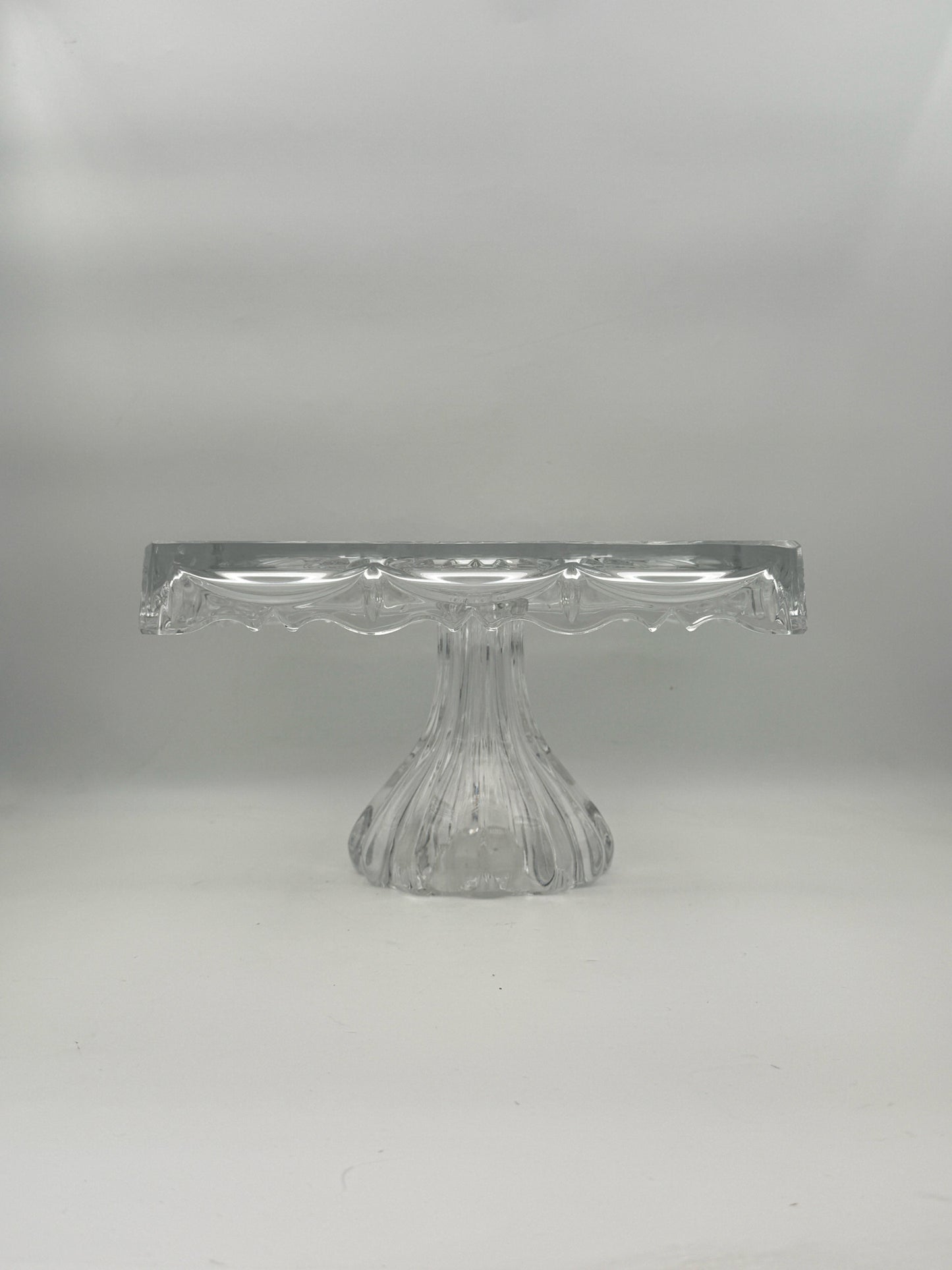 Freedom By Godinger Square Crystal Cake Pedestal Cake Stand