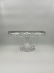 Freedom By Godinger Square Crystal Cake Pedestal Cake Stand