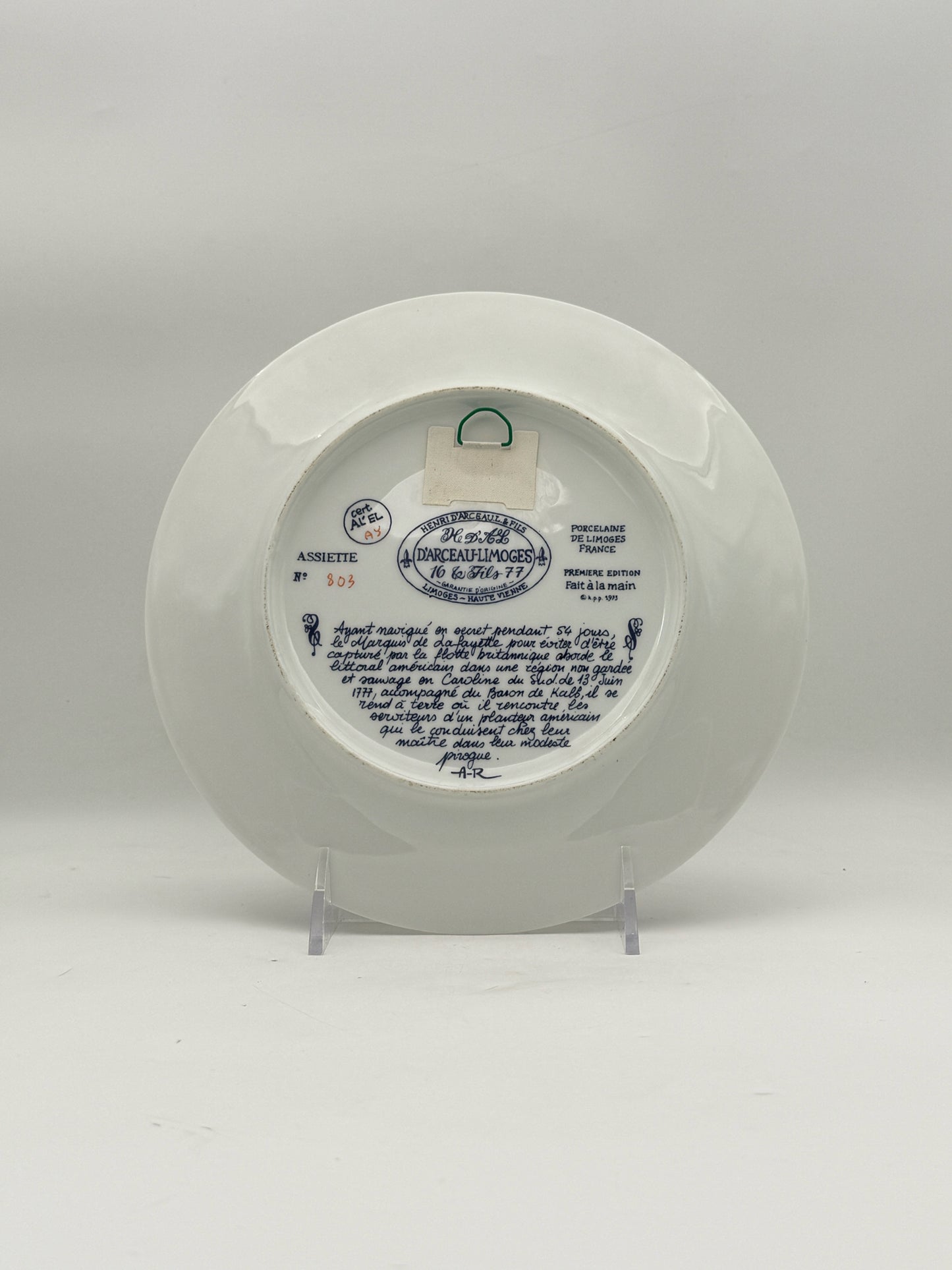 Limoges American Bicentennial Decorative Plates- Set Of Five