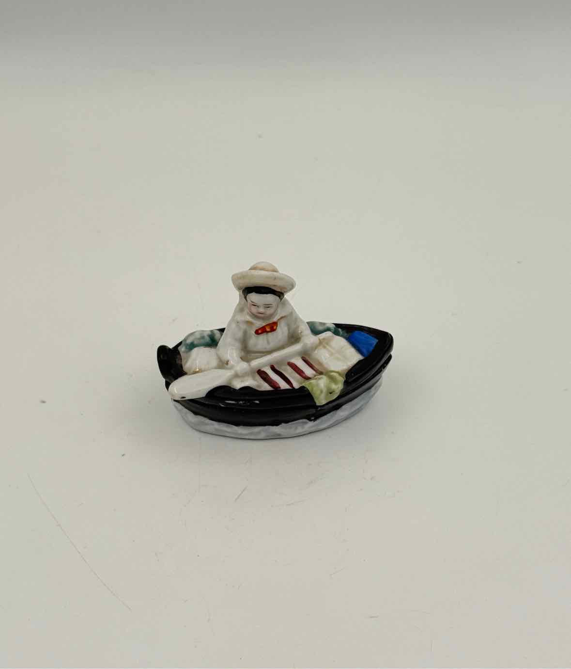 Boy In A Row Boat Trinket Box