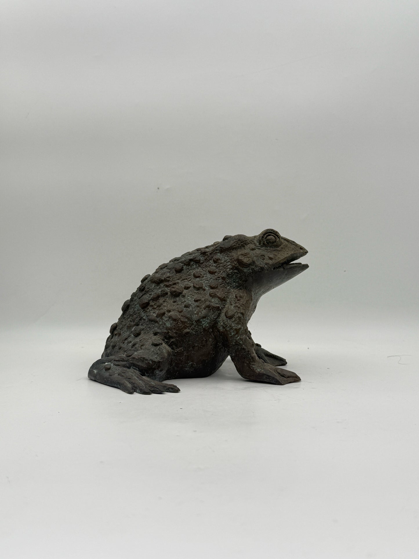 Maitland Smith Metal Frog Statue