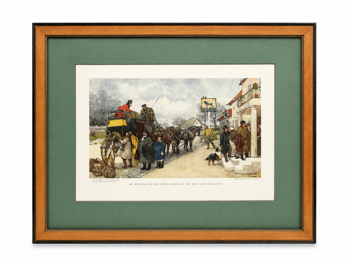 Ludovici "Mr. Pickwick Arrives At The Blue Lion, Muggleton" Framed Print