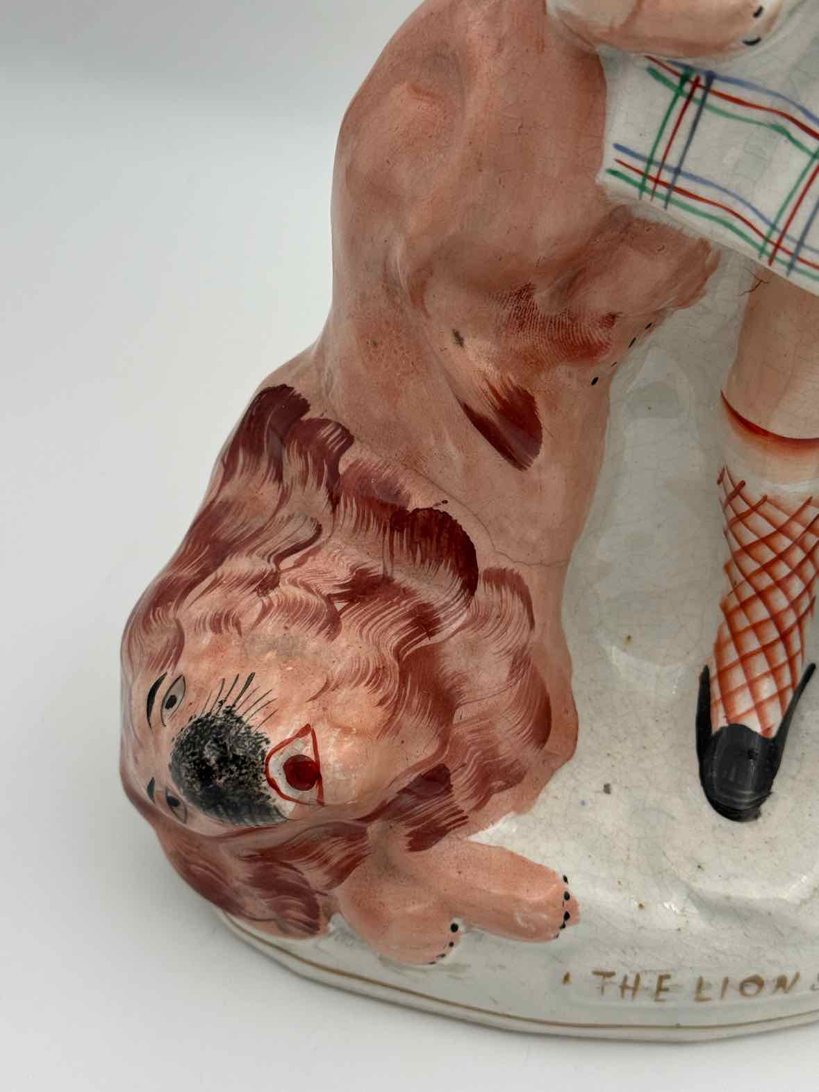 Staffordshire "The Lion Slayer" Figurine