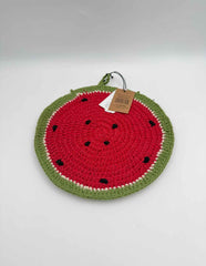 Crochet Watermelon Potholder Kitchen Hot Pad