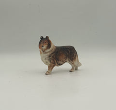 Vintage Border Collie Dog Figurine