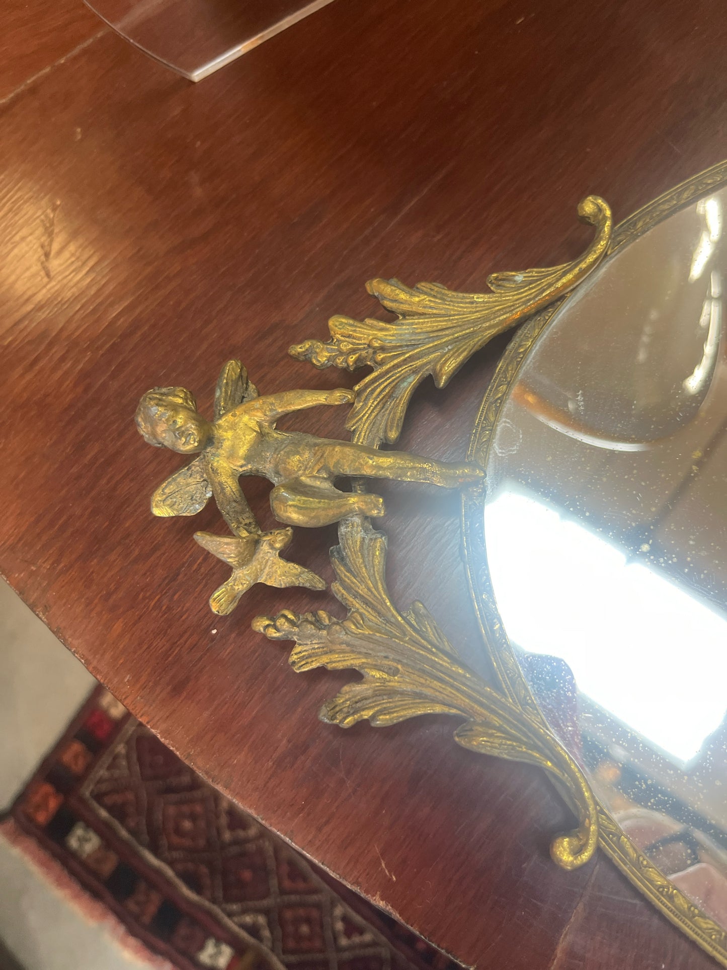 Vintage Mirror Vanity Tray
