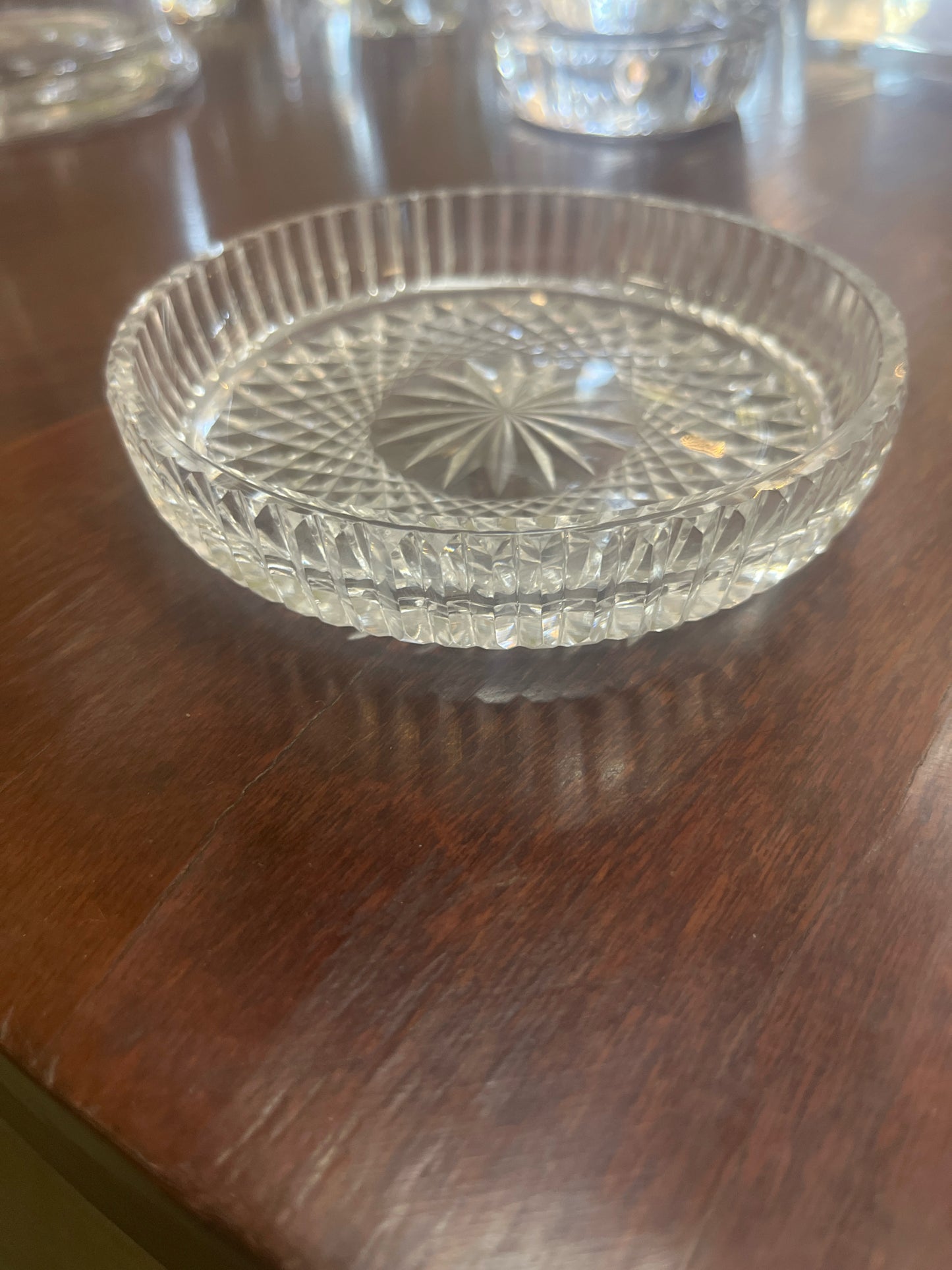 Cut Crystal Wine Coaster