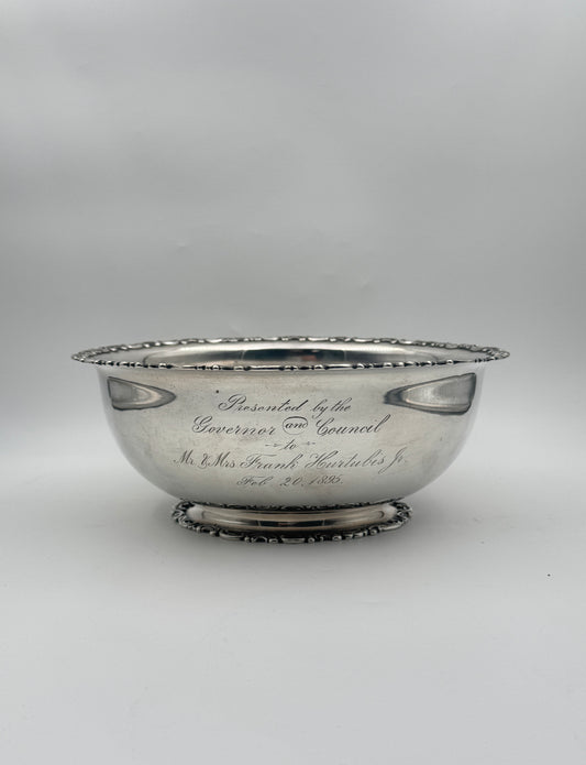 Sterling Silver Centerpiece Bowl – Gorham – 1895 – Monogrammed
